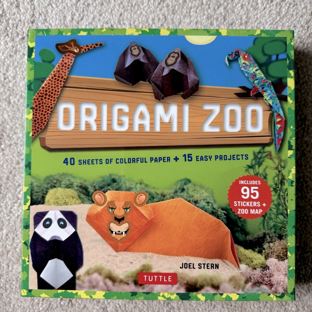 Origami Zoo Kit by Joel Stern animal paper folding arts crafts activity